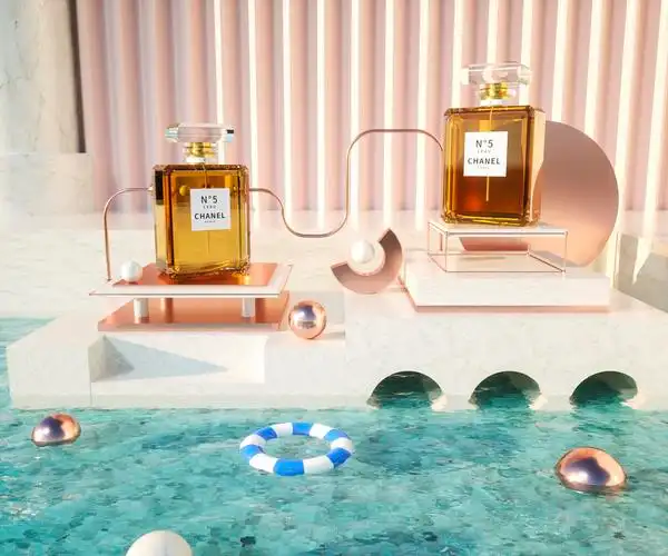 c4d香奈儿香水场景