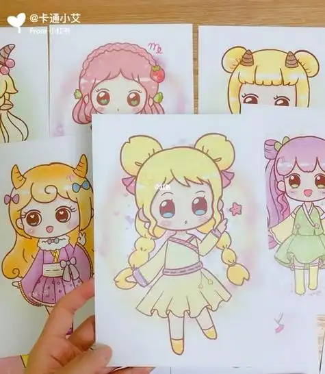 十二星座古风简笔画小葩视频